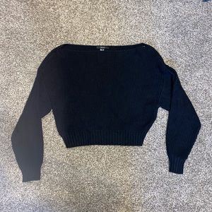 Black Ribbed Sweater